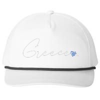 ElláDa Simple Love Greek Flag Heart On Greece Snapback Five-Panel Rope Hat