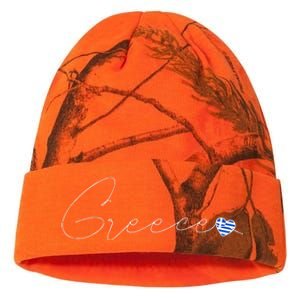 ElláDa Simple Love Greek Flag Heart On Greece Kati Licensed 12" Camo Beanie