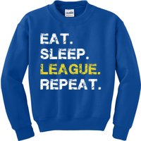 Eat Sleep League Repeat Sports Game Gaming Gift Cool Gift Kids Sweatshirt