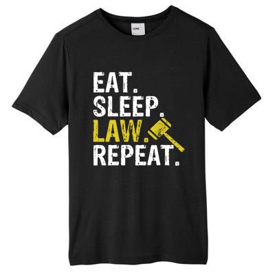 Eat Sleep Law Repeat School Lawyer Gift Tall Fusion ChromaSoft Performance T-Shirt