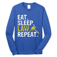 Eat Sleep Law Repeat School Lawyer Gift Long Sleeve Shirt