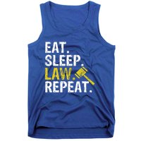 Eat Sleep Law Repeat School Lawyer Gift Tank Top