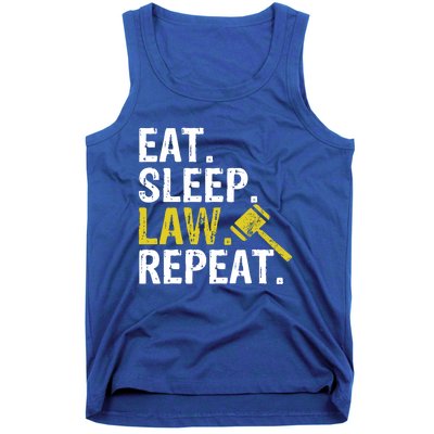 Eat Sleep Law Repeat School Lawyer Gift Tank Top