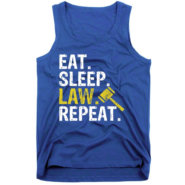 Eat Sleep Law Repeat School Lawyer Gift Tank Top