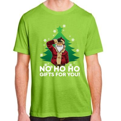 Evil Santa Loser Gesture No Ho Ho Funny Gift For You! Christmas Funny Gift Adult ChromaSoft Performance T-Shirt