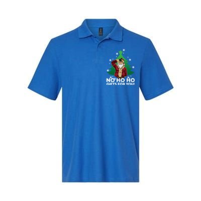 Evil Santa Loser Gesture No Ho Ho Funny Gift For You! Christmas Funny Gift Softstyle Adult Sport Polo