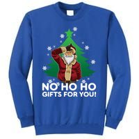 Evil Santa Loser Gesture No Ho Ho Funny Gift For You! Christmas Funny Gift Tall Sweatshirt