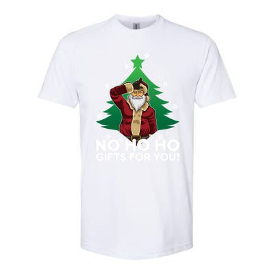 Evil Santa Loser Gesture No Ho Ho Funny Gift For You! Christmas Funny Gift Softstyle CVC T-Shirt