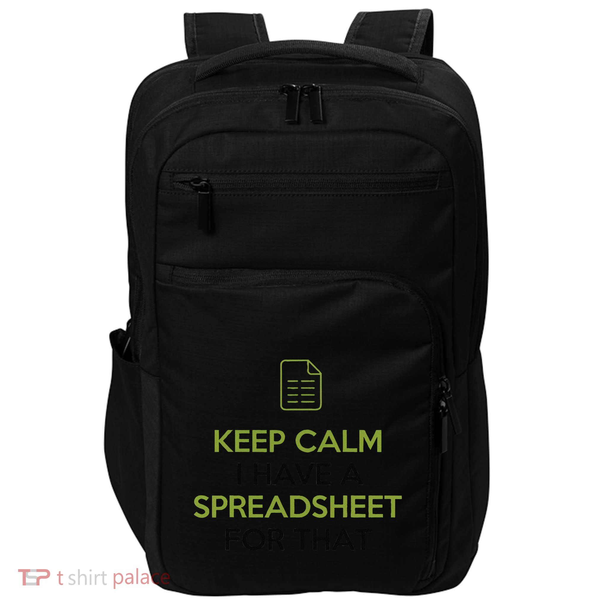 Excel Spreadsheets Lover Gift Accountant Impact Tech Backpack
