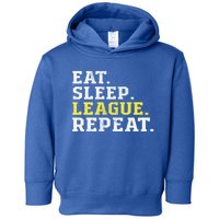 Eat Sleep League Repeat Sports Game Gaming Gift Funny Gift Toddler Hoodie