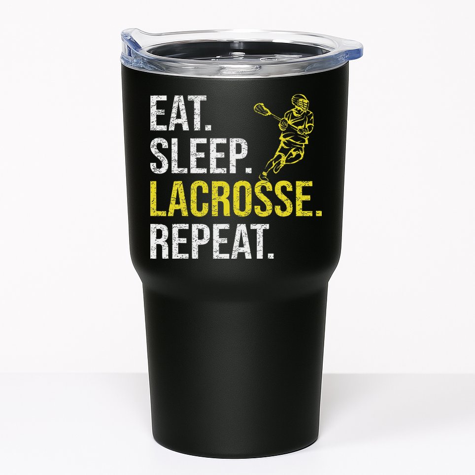 Eat Sleep Lacrosse Repeat Sports Team Gifts Fathers Day Tumbler