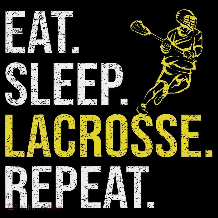 Eat Sleep Lacrosse Repeat Sports Team Gifts Fathers Day Premium T-Shirt