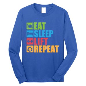 Eat Sleep Lift Repeat Meaningful Gift Gym Motivational Cute Gift Long Sleeve Shirt