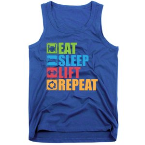 Eat Sleep Lift Repeat Meaningful Gift Gym Motivational Cute Gift Tank Top