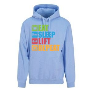 Eat Sleep Lift Repeat Meaningful Gift Gym Motivational Cute Gift Unisex Surf Hoodie