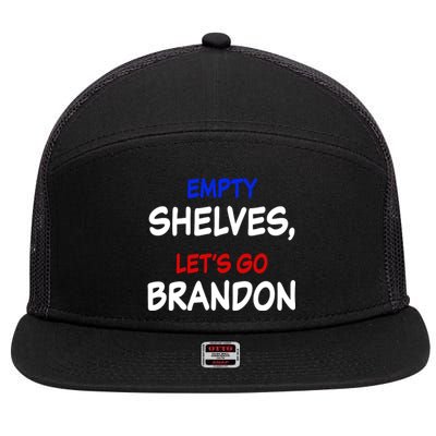 Empty Shelves Let's Go Brandon Classic 7 Panel Mesh Trucker Snapback Hat