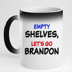 Empty Shelves Let's Go Brandon Classic 11oz Black Color Changing Mug