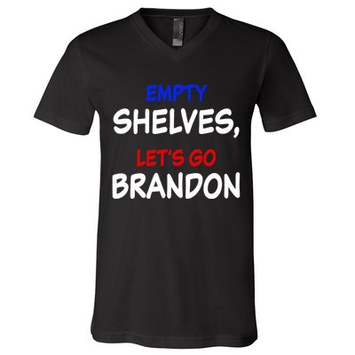 Empty Shelves Let's Go Brandon Classic V-Neck T-Shirt