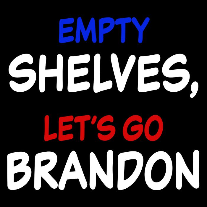 Empty Shelves Let's Go Brandon Classic Drawstring Bag
