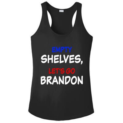Empty Shelves Let's Go Brandon Classic Ladies PosiCharge Competitor Racerback Tank