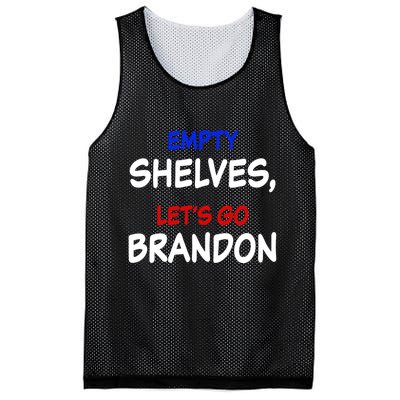 Empty Shelves Let's Go Brandon Classic Mesh Reversible Basketball Jersey Tank