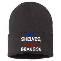 Empty Shelves Let's Go Brandon Classic Sustainable Knit Beanie