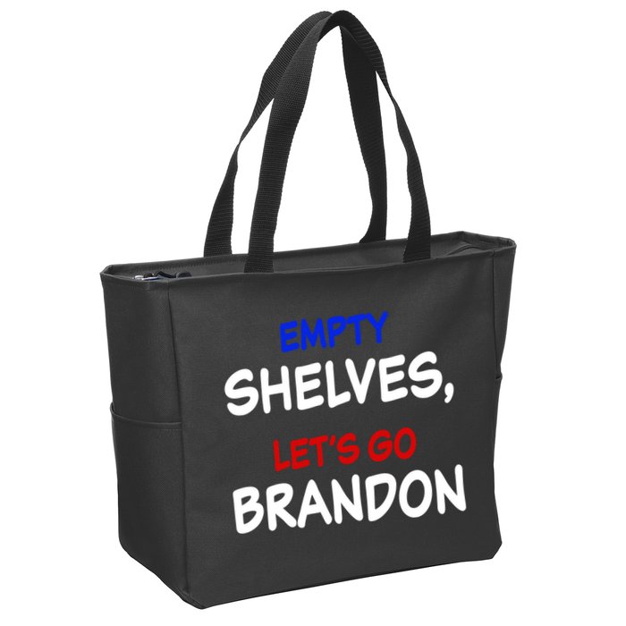 Empty Shelves Let's Go Brandon Classic Zip Tote Bag