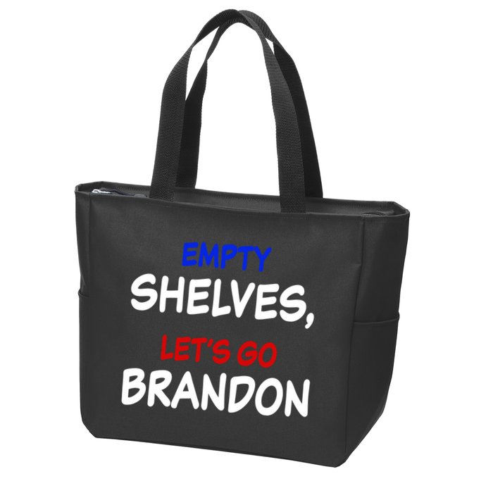 Empty Shelves Let's Go Brandon Classic Zip Tote Bag