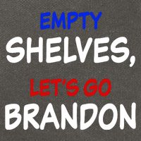Empty Shelves Let's Go Brandon Classic Cotton Canvas Backpack