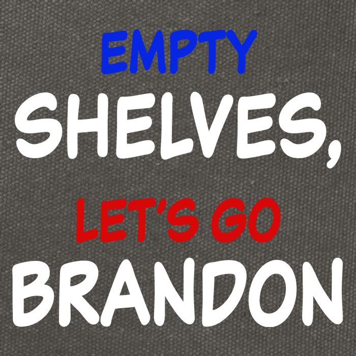 Empty Shelves Let's Go Brandon Classic Cotton Canvas Backpack