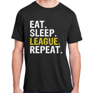 Eat Sleep League Repeat Sports Game Gaming Gift Adult ChromaSoft Performance T-Shirt