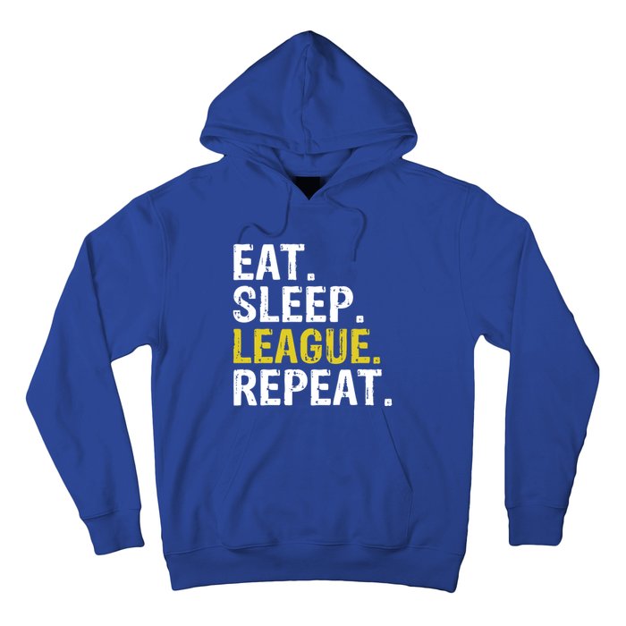 Eat Sleep League Repeat Sports Game Gaming Gift Hoodie