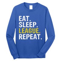 Eat Sleep League Repeat Sports Game Gaming Gift Long Sleeve Shirt