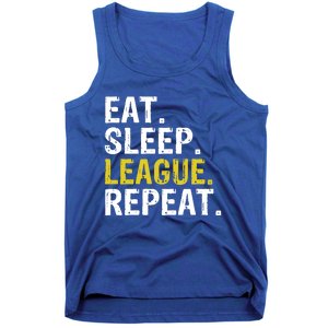 Eat Sleep League Repeat Sports Game Gaming Gift Tank Top