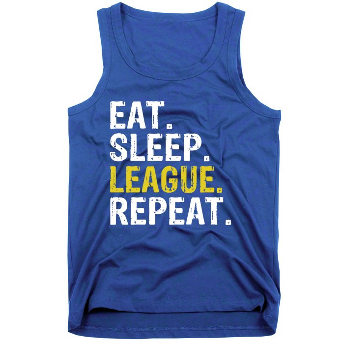 Eat Sleep League Repeat Sports Game Gaming Gift Tank Top