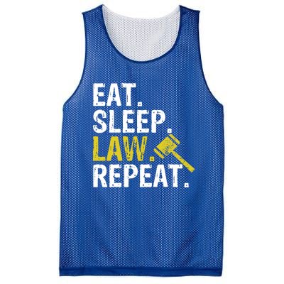 Eat Sleep Law Repeat School Lawyer Gift Mesh Reversible Basketball Jersey Tank