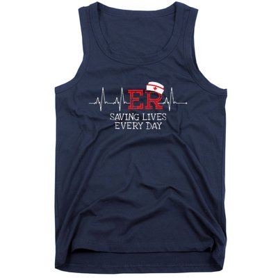 ER Saving Lives Every Day Nursing Nurses Emergency Room Gift Tank Top