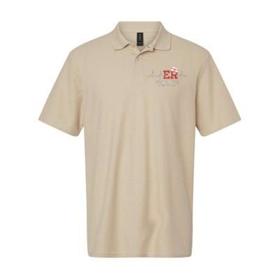 ER Saving Lives Every Day Nursing Nurses Emergency Room Gift Softstyle Adult Sport Polo