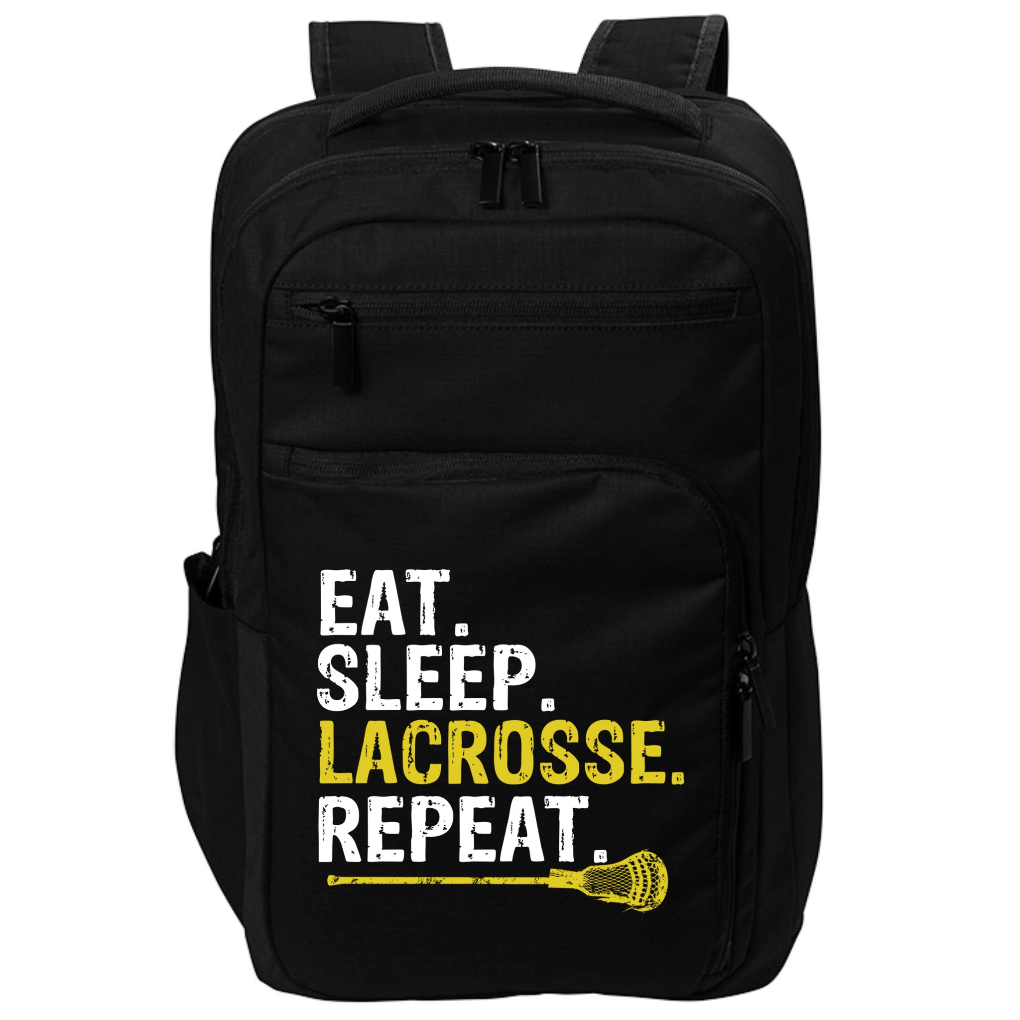 Eat Sleep Lacrosse Repeat Sports Team Game Gift Impact Tech Backpack