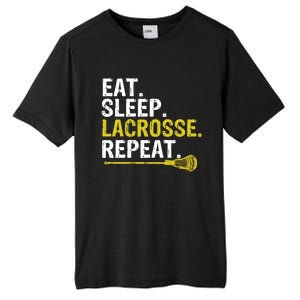 Eat Sleep Lacrosse Repeat Sports Team Game Gift Tall Fusion ChromaSoft Performance T-Shirt