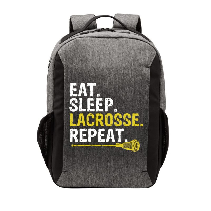Eat Sleep Lacrosse Repeat Sports Team Game Gift Vector Backpack