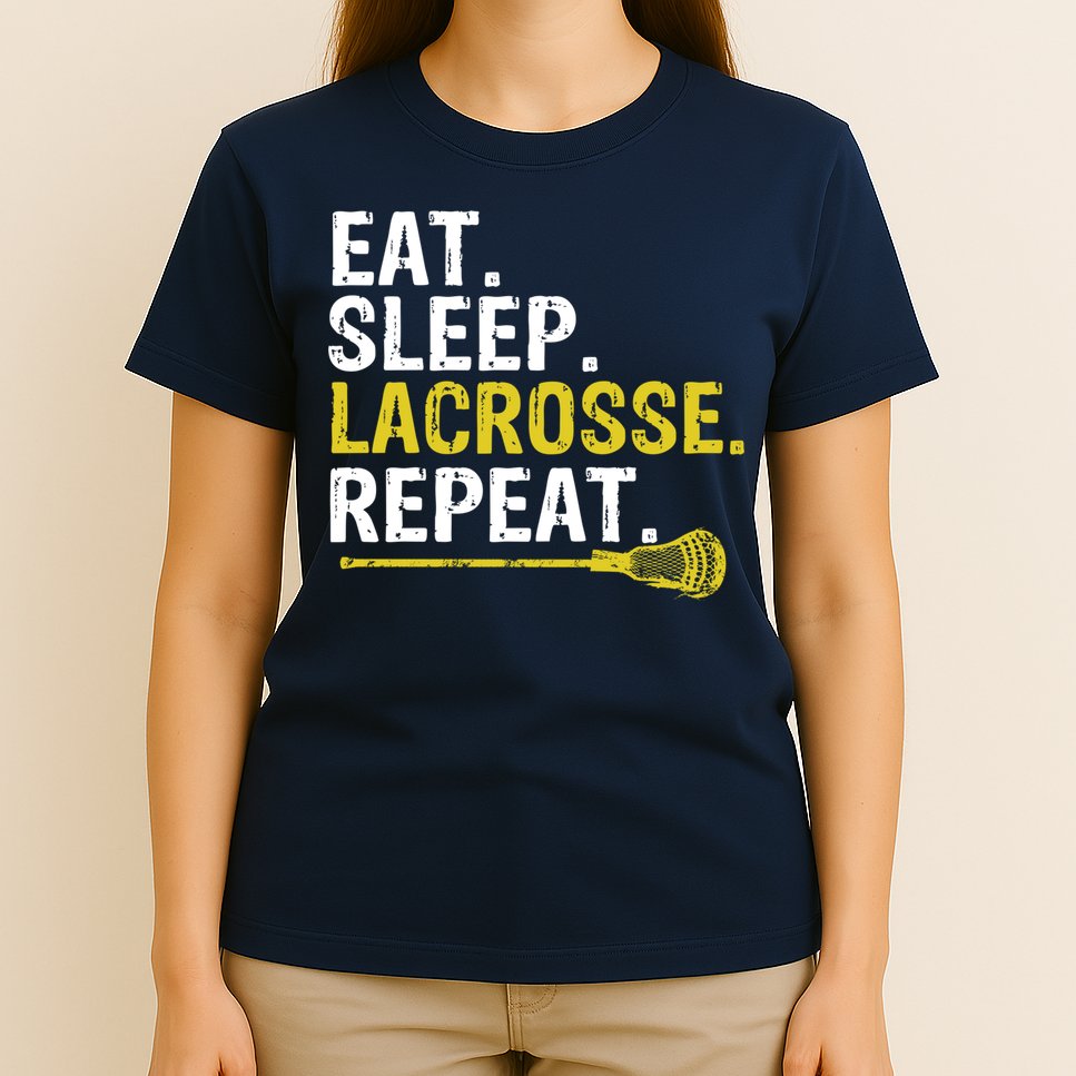 Eat Sleep Lacrosse Repeat Sports Team Game Gift T-Shirt