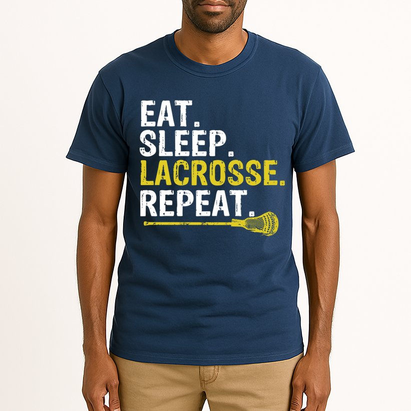 Eat Sleep Lacrosse Repeat Sports Team Game Gift Tall T-Shirt