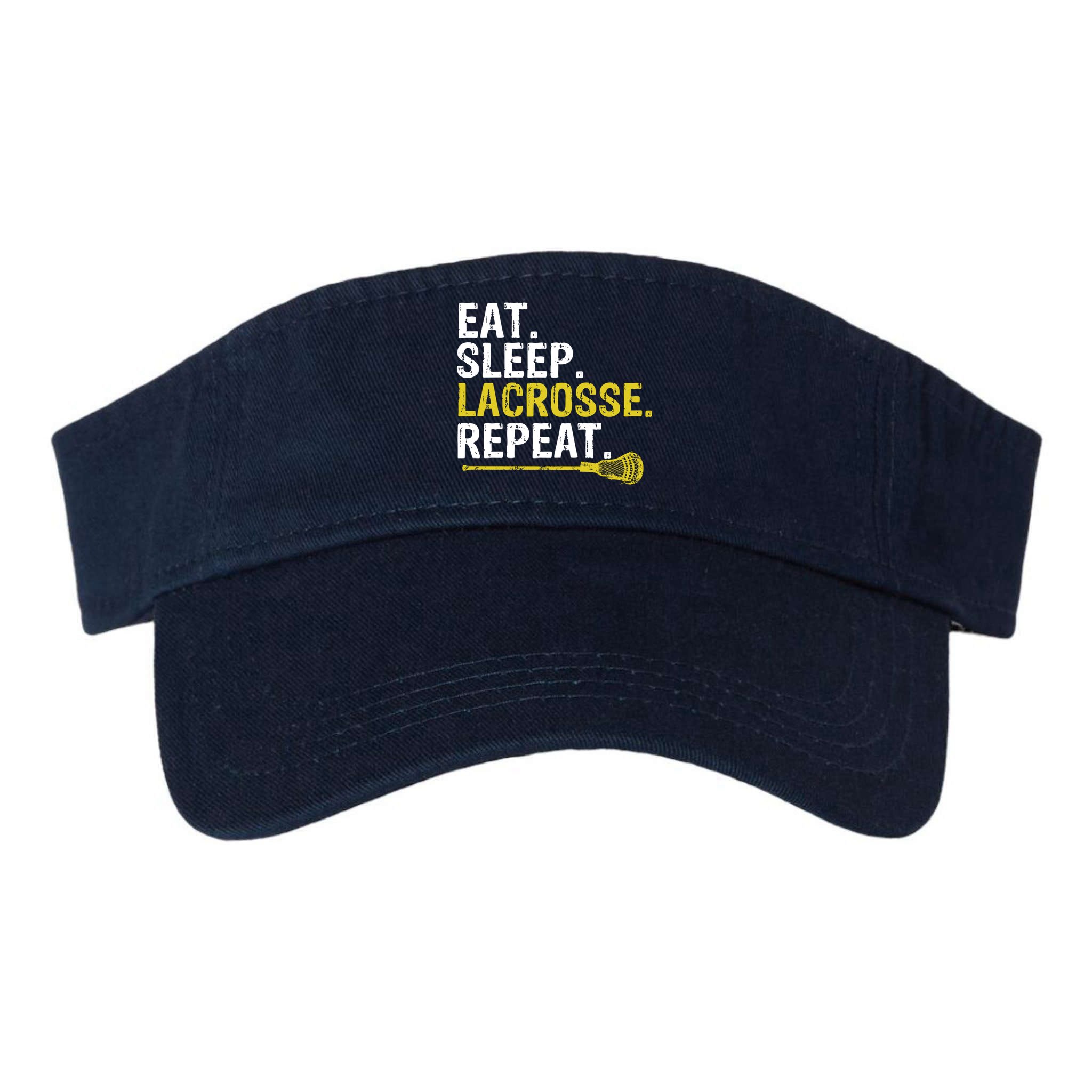 Eat Sleep Lacrosse Repeat Sports Team Game Gift Visor