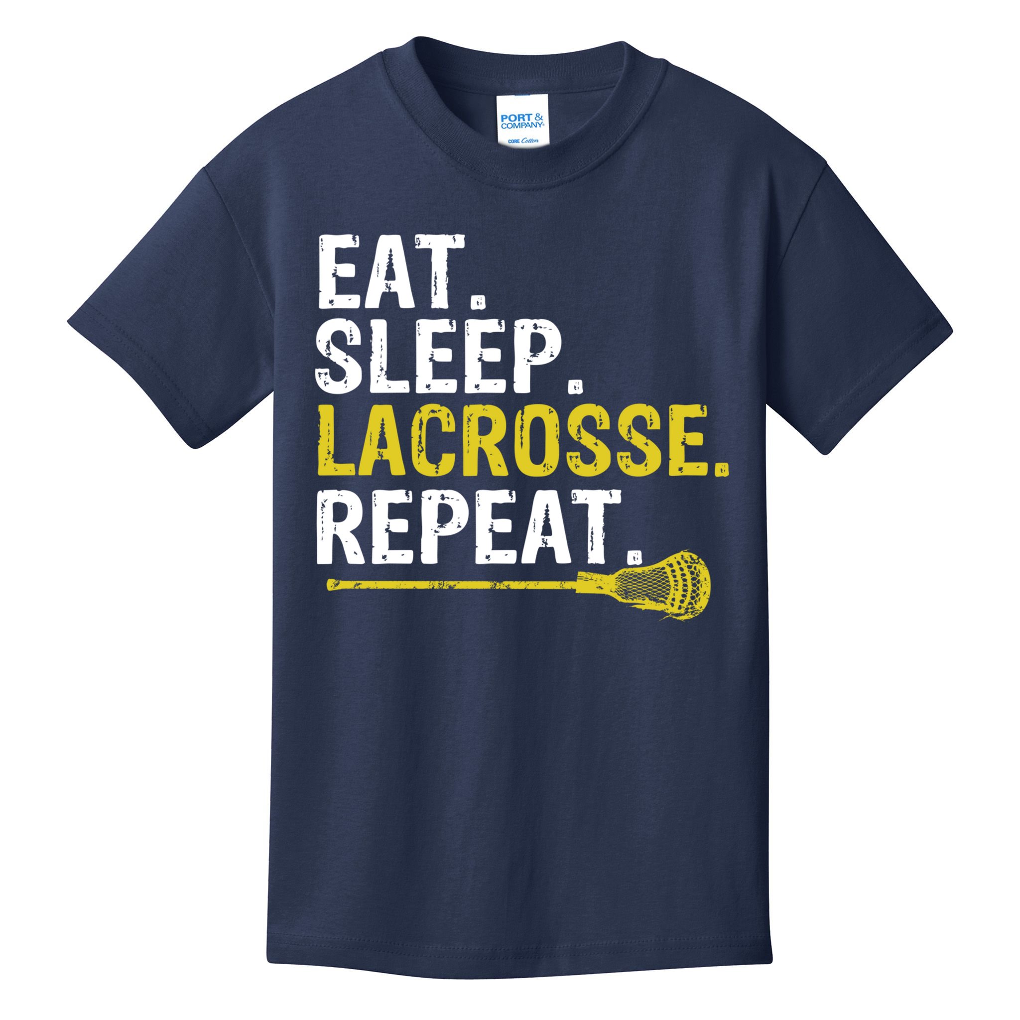 Eat Sleep Lacrosse Repeat Sports Team Game Gift Kids T-Shirt