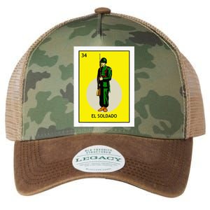 El Soldado Lottery The Soldier Card Mexican Lottery Cinco Legacy Tie Dye Trucker Hat