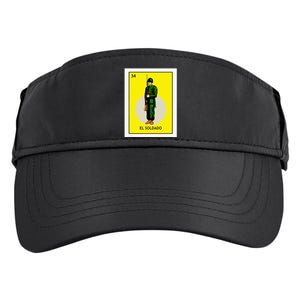 El Soldado Lottery The Soldier Card Mexican Lottery Cinco Adult Drive Performance Visor