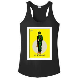 El Soldado Lottery The Soldier Card Mexican Lottery Cinco Ladies PosiCharge Competitor Racerback Tank