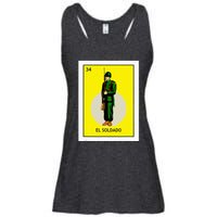 El Soldado Lottery The Soldier Card Mexican Lottery Cinco Ladies Essential Flowy Tank