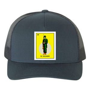 El Soldado Lottery The Soldier Card Mexican Lottery Cinco Yupoong Adult 5-Panel Trucker Hat